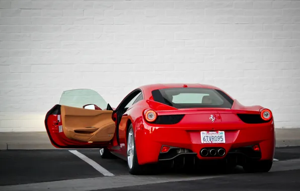 Picture machine, the door, Ferrari, Ferrari, supercar, 458, Italia