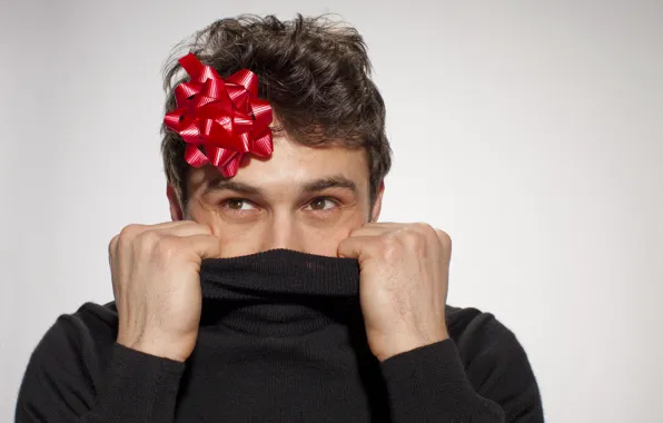 Picture look, black, actor, male, bow, sweater, Director, James Franco