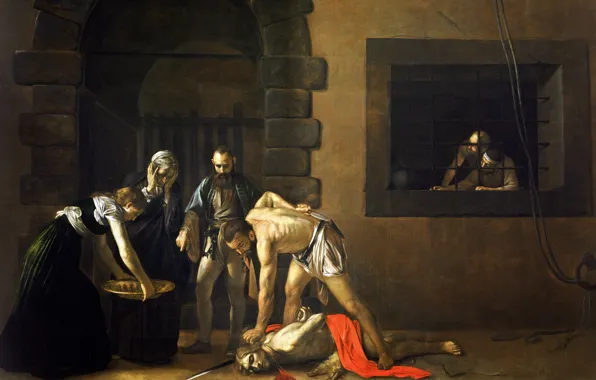 Picture, religion, Caravaggio, mythology, Michelangelo Merisi da Caravaggio, The Beheading Of John The Baptist