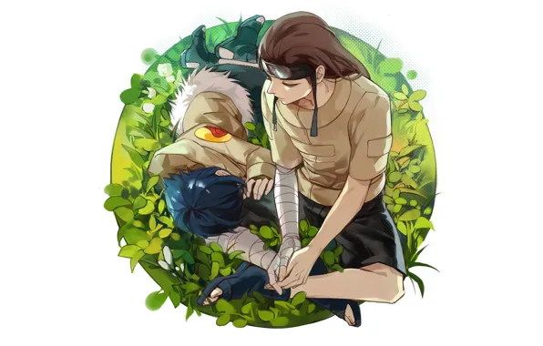 Picture anime, art, Naruto, Neji, Hinata, Hyuga