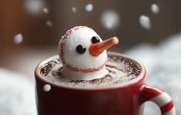 Holiday, toy, Christmas, New year, snowman, new year decorations, AI art, neural network