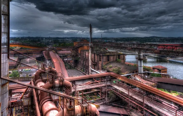 Landscape, plant, factory