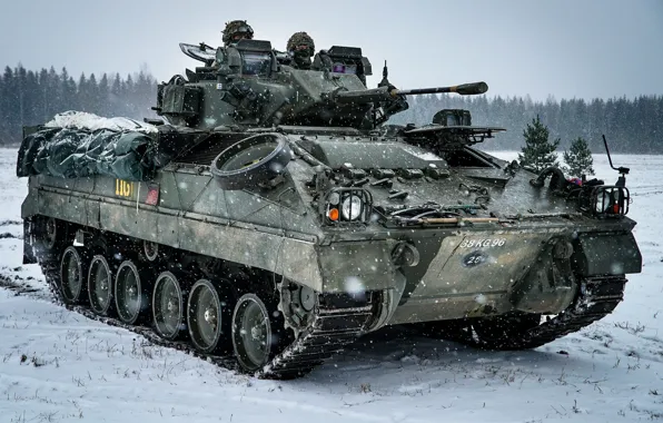 Winter, machine, snow, infantry, armored