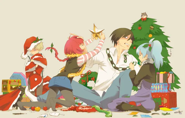 Children, Christmas, guy, Yin, Darker than Black, Darker than black, Hey