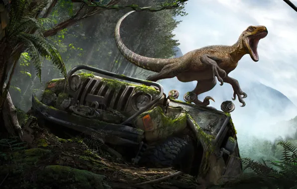 Picture dinosaur, lizard, RJ Palmer, The Isle-Magnaraptor