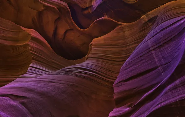 Wave, color, cave, relief, Sandstone