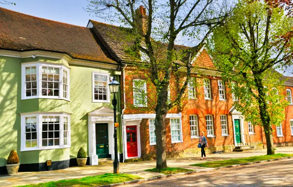 Picture summer, the city, street, England, West Sussex, Horsham
