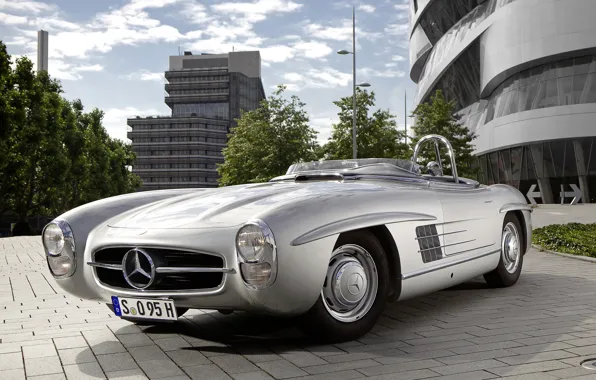 Grey, Mercedes benz, 1957, Mercedes Benz, 300 sls