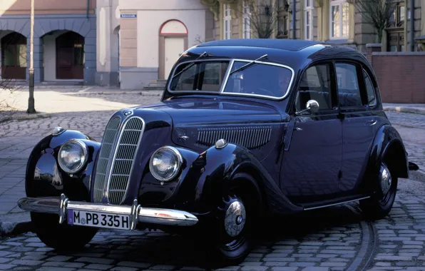 The city, retro, street, lights, grille, emblem