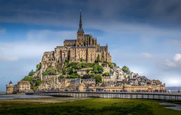 The city, France, beauty, Mont-Saint-Michel