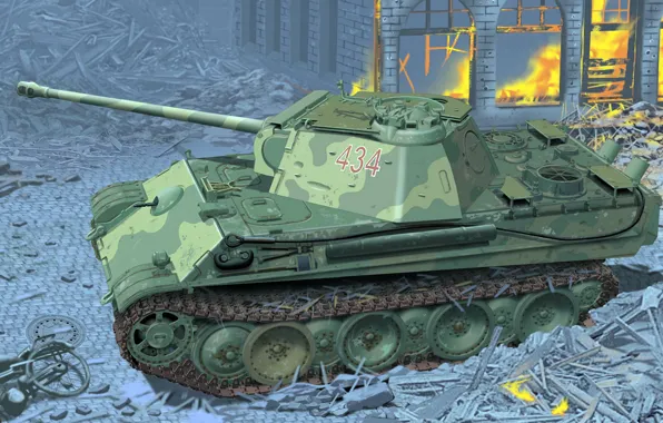 MAN, war machine, The Wehrmacht, German medium or heavy tank, Panther G Late Production