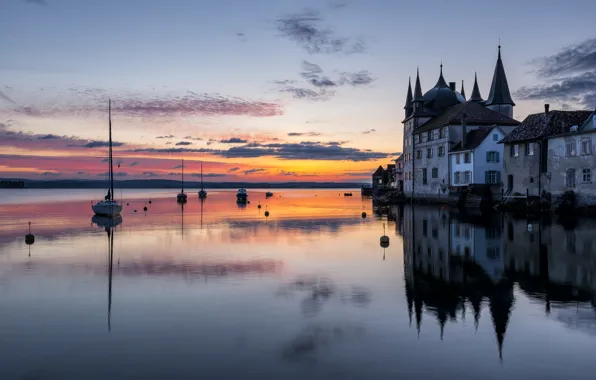 Picture castle, Switzerland, Switzerland, Lake Constance, Thurgau, Steckborn