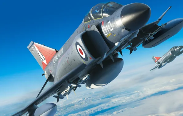 Fighter-bomber, double, third generation, The Royal Navy, long-range fighter-interceptor, Antonis (rOEN911) Karidis, F-4M, "Phantom" FG.1