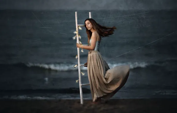 Sea, girl, Sofia