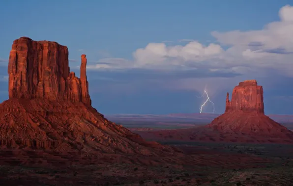 Nature, valley, lighting, .monument valley