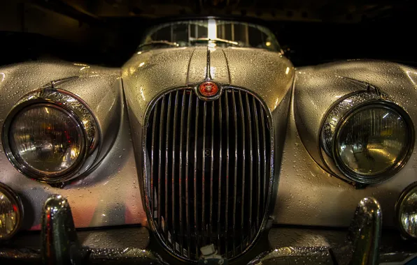 Machine, background, 1956 Jaguar XK150 S Roadster