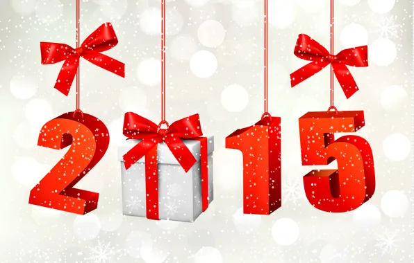 Gift, New Year, New Year, Happy, 2015