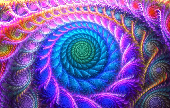 Colors, colorful, abstract, digital art, artwork, Psychedelic, vortex