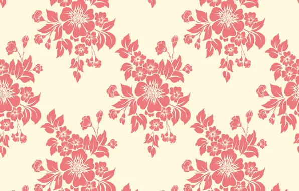 Flowers, texture, background, pattern, seamless