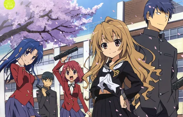 Wallpaper Toradora! Anime female