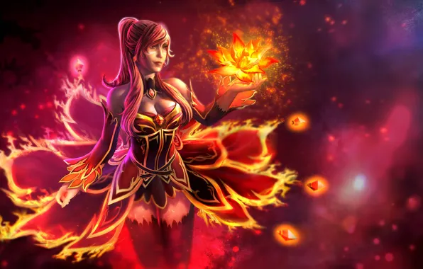 Girl, dota, Dota 2, Dota2, dota2, dota 2, Dota, Lina