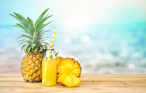 Juice, fruit, juice, summer, pineapple, fresh, fruit, drink
