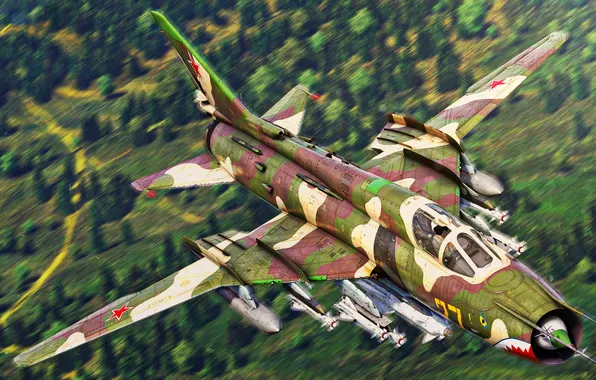 USSR, Fighter-bomber, Su-17M4, OKB P. O. Sukhoi