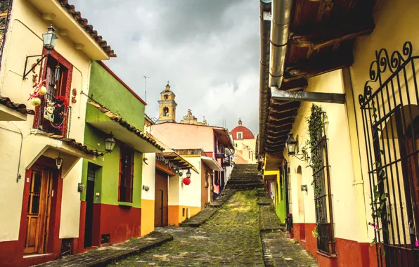 The city, street, Mexico, Jalapa Enriquez