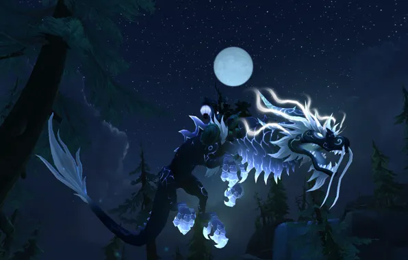 WoW, Mount, Mist of Pandaria, World of WarCraft, Heavenly Onyx Cloud Serpent, Reins of the …