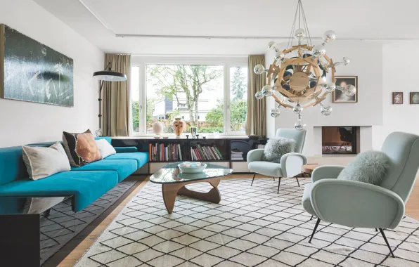 Room, interior, fireplace, living room, Zurich