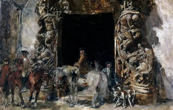 Picture picture, sculpture, The gate of the Palace del Marques de DOS Aguas, Francisco Domingo Marques