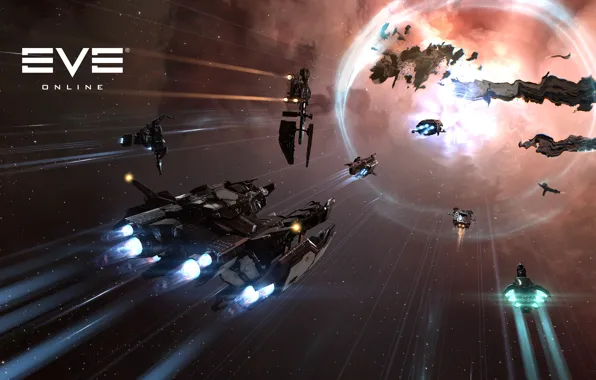 Nebula, Space, space, battle, spaceship, eve online, battle, space ship