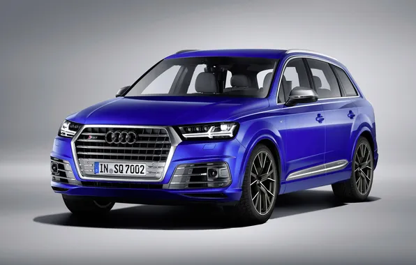 Blue, background, Audi, Audi, crossover