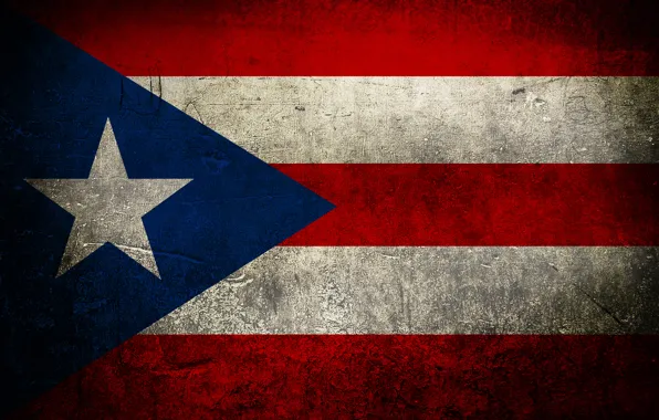 Picture color, flag, Puerto Rico