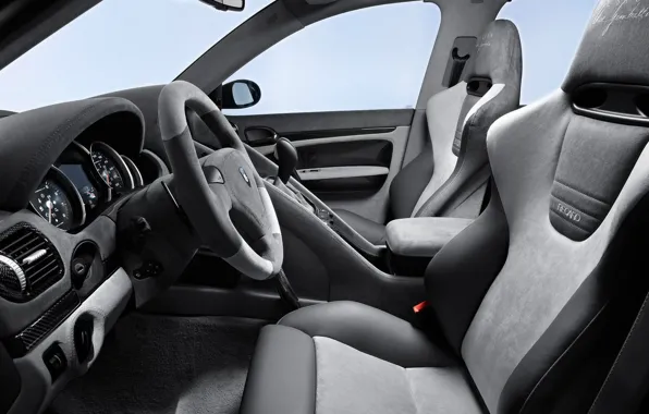 Porsche, the wheel, seat, salon, dashboard, gemballa