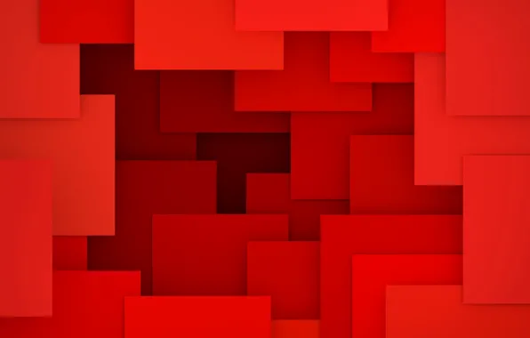 Abstract, red, design, background, geometry, geometric shapes, 3D rendering