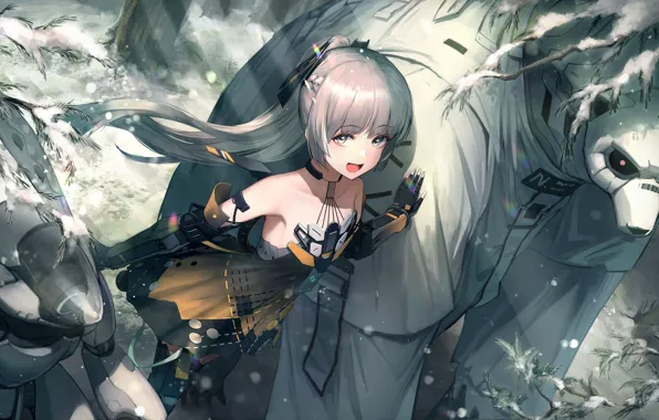 Girl, snow, robots, Punishing: Gray Raven, Nanami