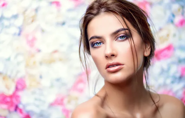 Girl, eyes, beauty, lips, look, Alexander Chashchina, Alexandra Chashchina