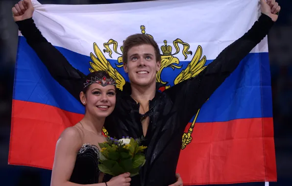 Picture figure skating, Russia, Sochi 2014, Nikita Katsalapov, The XXII Winter Olympic Games, Elena Ilinykh