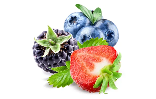 Berries, blueberries, strawberry, vitamins, BlackBerry
