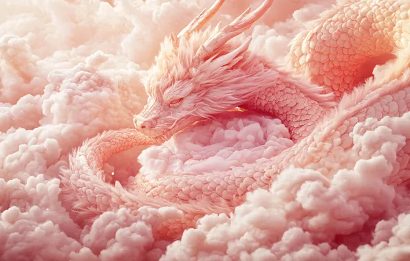 Face, light, pink, dragon, heaven, snake, morning, Christmas