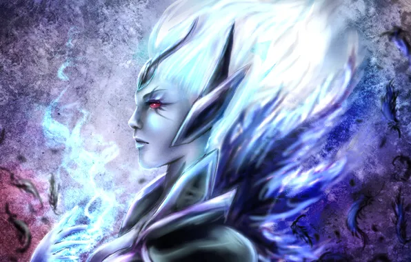 Girl, face, dota 2, Vengeful Spirit, Shendelzare