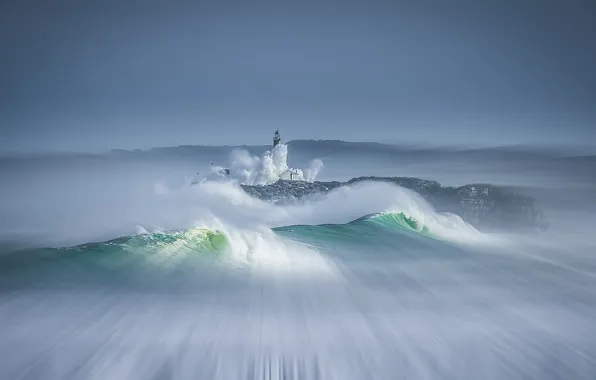 Picture Spain, Coast of Cantabria, Isla de Mouro, Santander