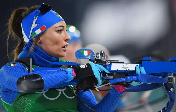 Italian, skiing, Biathlon, Dorothea Wierer