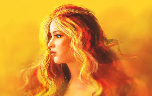 katniss everdeen girl on fire drawing
