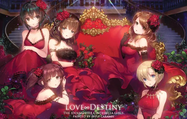 Girls, anime, art, Idolm@ster