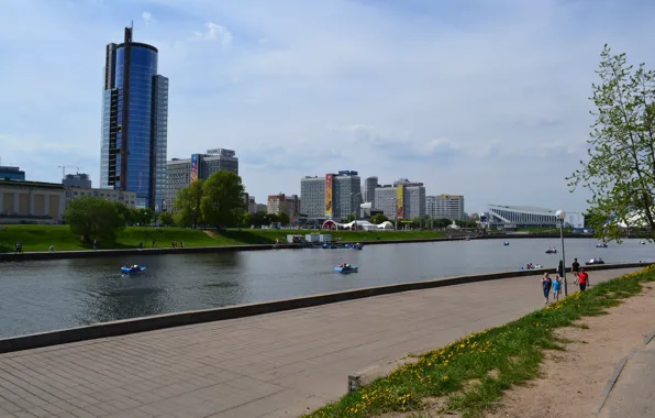 Summer, the city, Minsk