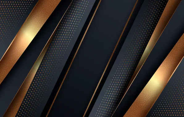 Abstraction, the dark background, vector, elements, black background, gold plated
