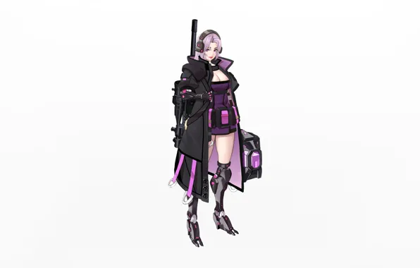 Girl, Fantasy, Gun, Art, Style, Background, Illustration, Weapon