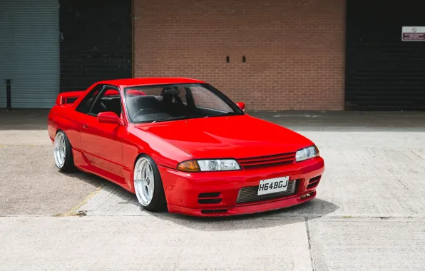 Picture nissan, turbo, red, wheels, skyline, japan, jdm, tuning